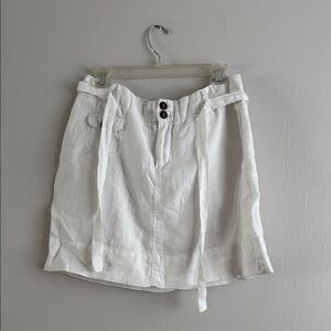 Linen short skirt with lining...size 8